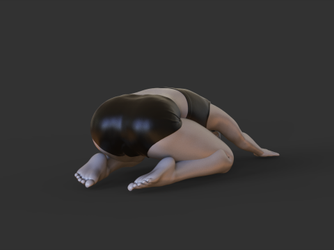 Yoga Pose - Child pose - Balasana 3D Print Model