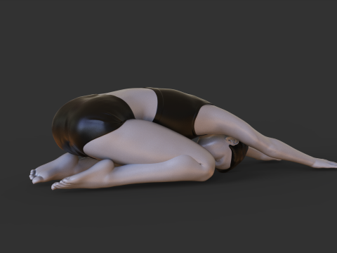Yoga Pose - Child pose - Balasana 3D Print Model