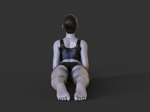Yoga Pose - Cobra Pose - Bhujangasana Modello di stampa 3D