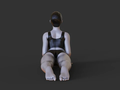 요가 자세 - 코브라 자세 - 부장가사나 3D 프린트 모델