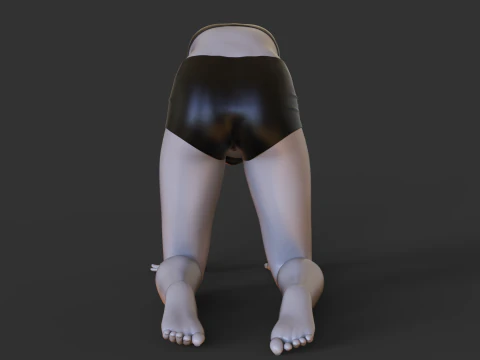 Yoga Pose - Cow pose - Bitilasana 3D Print Model