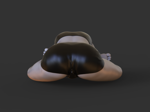Yoga Pose - Crossed leg forward bend 3Dプリントモデル