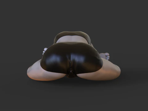 Yoga Pose - Crossed leg forward bend 3D Print Model