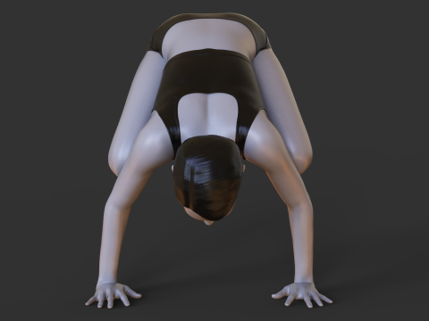 Yoga Pose - Crow pose - Bakasana 3D Print Model
