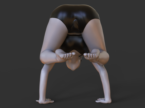 Yoga Pose - Crow pose - Bakasana 3D Print Model
