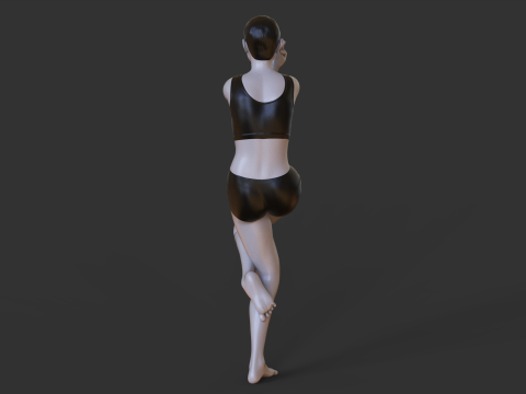 Yoga Pose - Eagle Pose Modello di stampa 3D