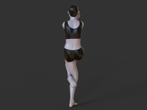 योग मुद्रा - ईगल मुद्रा 3D प्रिंट मॉडल