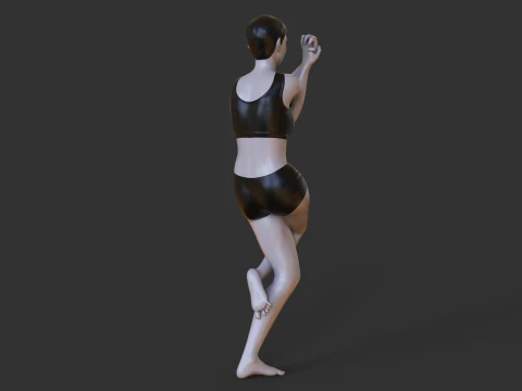 योग मुद्रा - ईगल मुद्रा 3D प्रिंट मॉडल