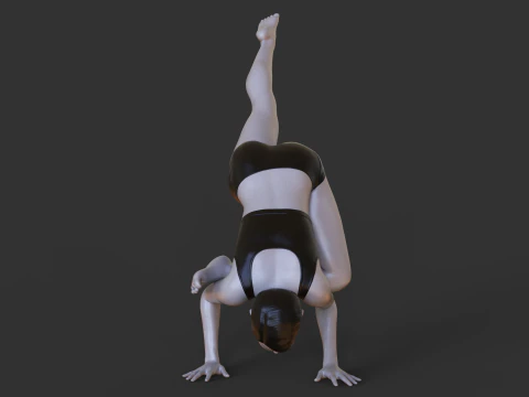 Yoga Pose - Flying crow pose 3D Print Model