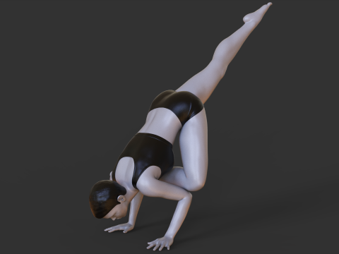 Yoga Pose - Flying crow pose Modelo de impresión 3D