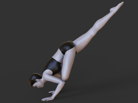 Yoga Pose - Flying crow pose Modelo de impresión 3D
