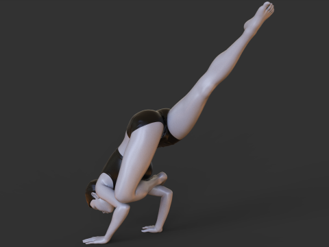 Yoga Pose - Flying crow pose Modelo de impresión 3D
