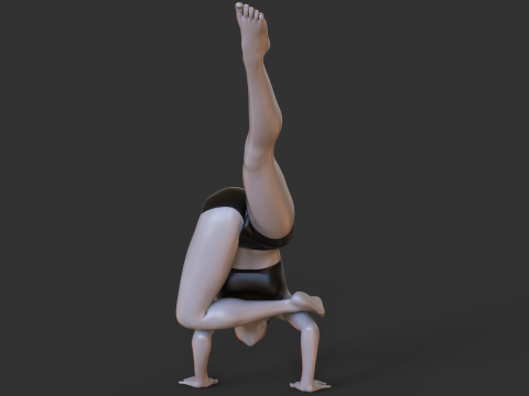 Yoga Pose - Flying crow pose Modelo de impresión 3D