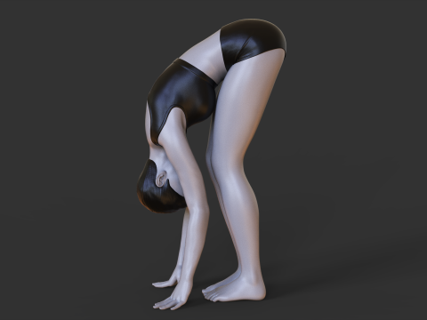 Yoga Pose - Forward fold pose - Uttanasana 3D Print Model