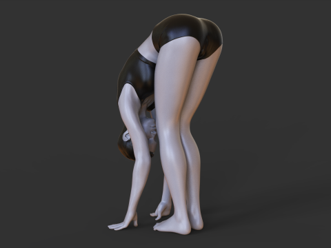 Yoga Pose - Forward fold pose - Uttanasana Modelo de impresión 3D
