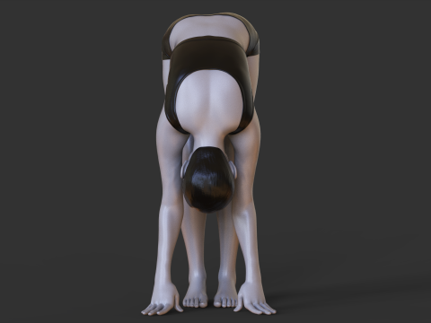 Yoga Pose - Forward fold pose - Uttanasana Modelo de impresión 3D
