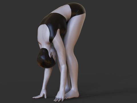 Yoga Pose - Forward fold pose - Uttanasana Modelo de impresión 3D