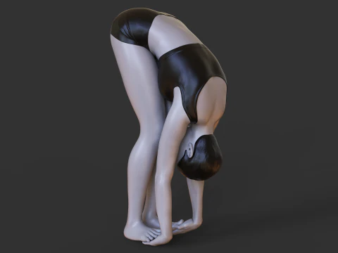 Yoga Pose - Gorilla Pose - Padahastasana 3D Print Model