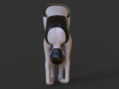 Yoga Pose - Gorilla Pose - Padahastasana 3D printmodel