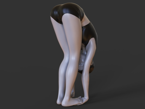 Yoga Pose - Gorilla Pose - Padahastasana 3D printmodel