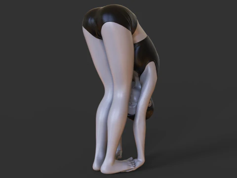 Yoga Pose - Gorilla Pose - Padahastasana 3D Print Model