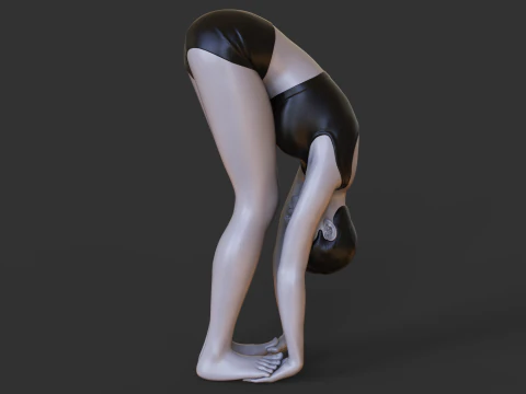Yoga Pose - Gorilla Pose - Padahastasana 3D Print Model