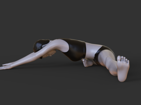 Yoga Pose - Half butterfly Pose Modelo de impresión 3D