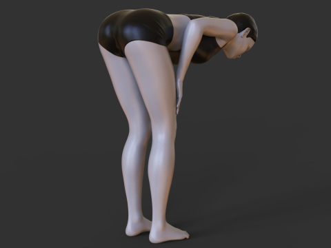 Yoga Pose - Half Lift Pose - Ardha Uttanasana 3D प्रिंट मॉडल
