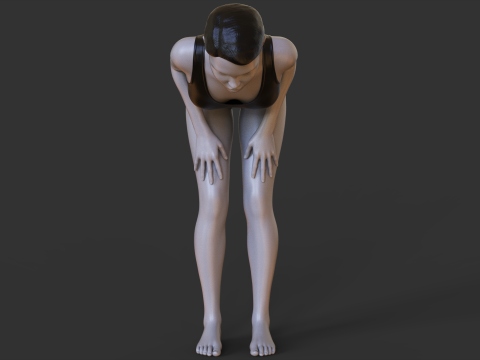 Yoga Pose - Half Lift Pose - Ardha Uttanasana 3D प्रिंट मॉडल