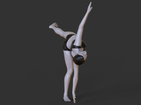 Yoga Pose - Half moon pose - Ardha chandrasana Modelo de impresión 3D