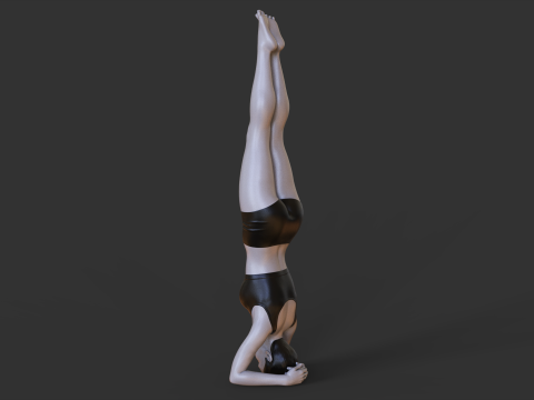 Yoga Pose - Headstand pose - Sirsasana 3D printmodel