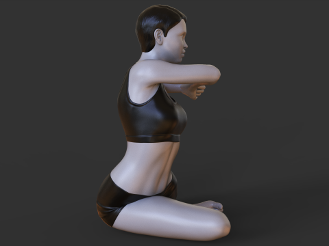 Yoga Pose - King Pigeon Pose Modelo de impresión 3D