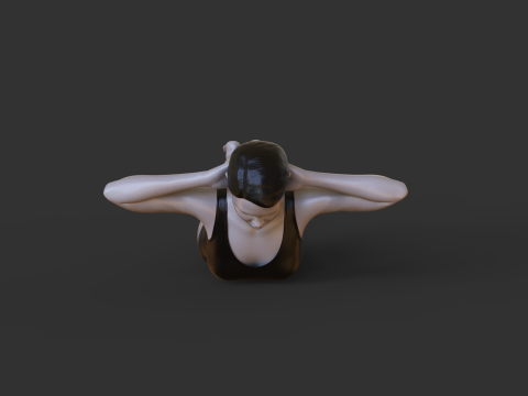 Yoga Pose - Locust Pose - Salabhasana 3D प्रिंट मॉडल