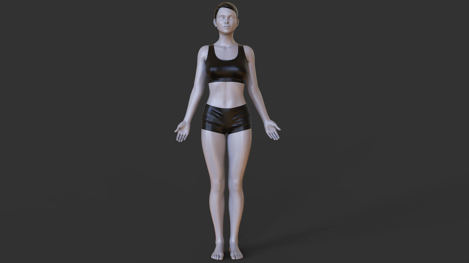Yoga Pose - Mountain Pose - Tadasana 3D Print Model .c4d .max .obj .3ds .fbx .stl .blend 