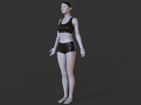Yoga Pose - Mountain Pose - Tadasana 3D Print Model