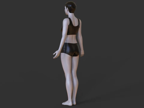 Yoga Pose - Mountain Pose - Tadasana 3D Print Model