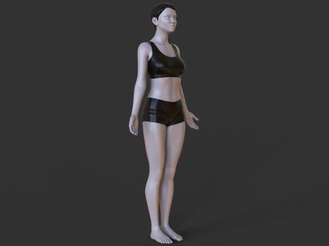 Yoga Pose - Mountain Pose - Tadasana 3D Print Model