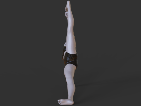 Yoga Pose - One-Legged Side Plank Pose - Eka Pada Vasisthasana Modelo de impresión 3D