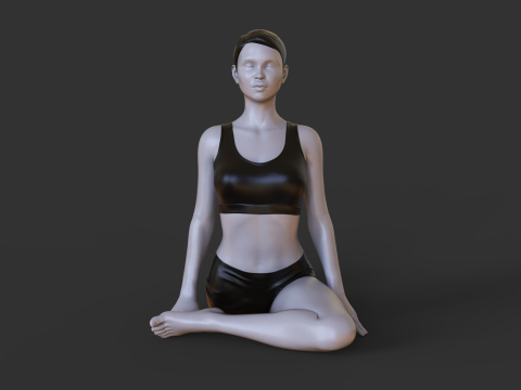 Yoga Pose - Pigeon Pose - Kapotasana 3D 打印模型