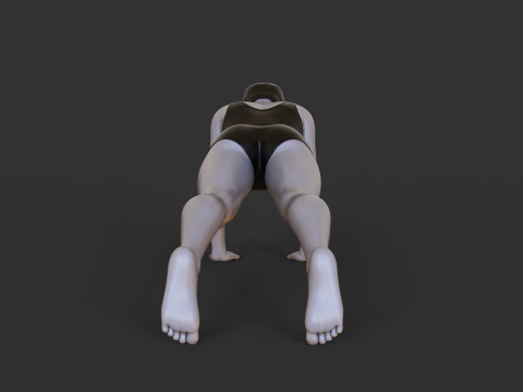 Yoga Pose - Plank Pose - Uttihita Chaturanga Dandasana Modelo de impresión 3D