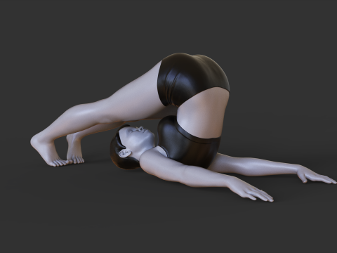 Yoga Pose - Plow Pose - Halasana Model Cetak 3D