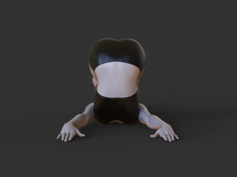 Yoga Pose - Plow Pose - Halasana 3D Print Model