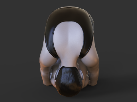 Yoga Pose - Rabbit Pose - Shashankasana Model Cetak 3D