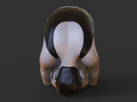 Yoga Pose - Rabbit Pose - Shashankasana 3D Print Model
