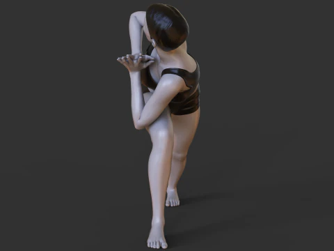 Pose Yoga - Pose segitiga terbalik Model Cetak 3D