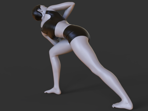 Yoga Pose - Reverse triangle pose Modelo de impresión 3D