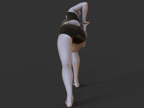 Pose Yoga - Pose segitiga terbalik Model Cetak 3D