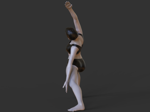 Yoga Pose - Reverse Warrior - Viparita Virabhadrasana Modelo de impresión 3D