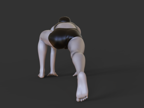 Yoga Pose - Runners Lunge Model do druku 3D