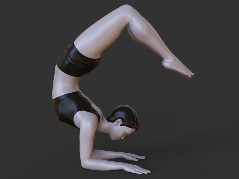 Yoga Pose - Scorpion pose - Vrischikasana Modello di stampa 3D